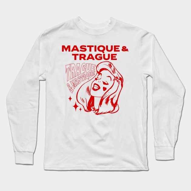 Mastique y trague, trague y mastique shakira Long Sleeve T-Shirt by gabbadelgado